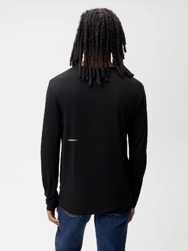 PANGAIA LAB Infinited Fiber Long Sleeve T-shirt—black