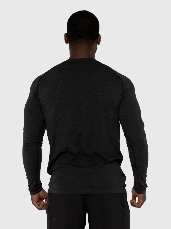 LULULEMON DEEP COAL BLACK METAL VENT LS