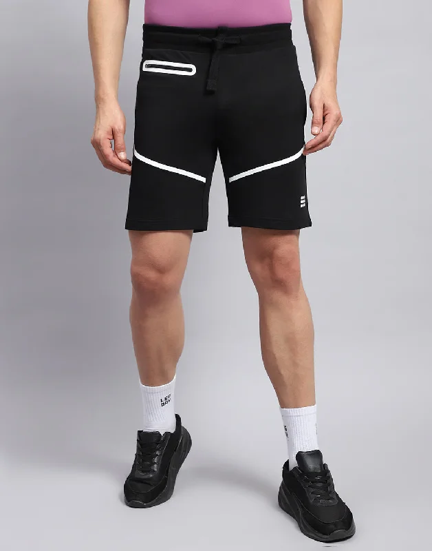 Men Black Solid Smart Fit Short