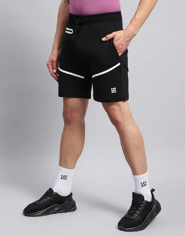 Men Black Solid Smart Fit Short