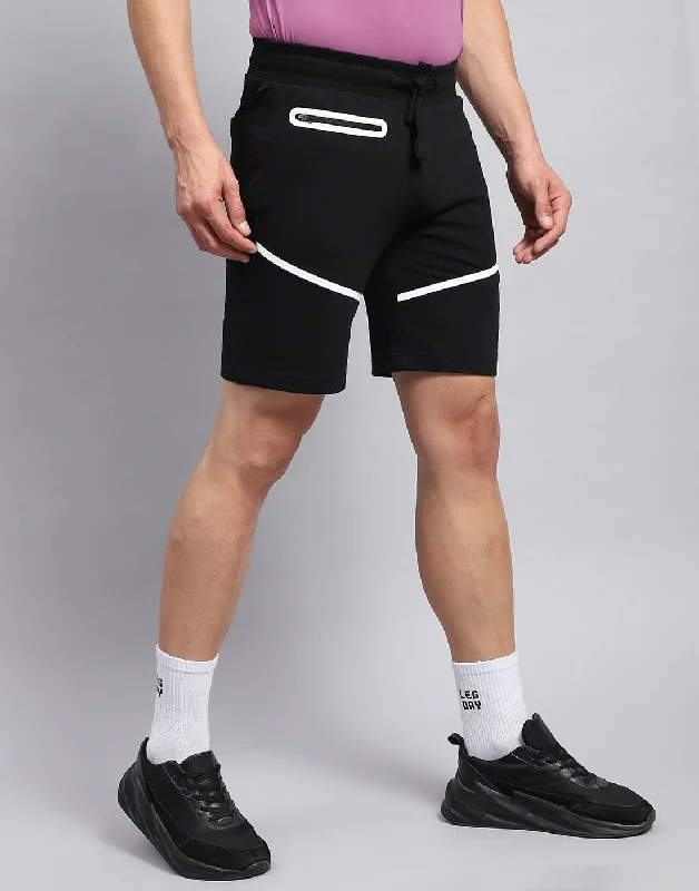 Men Black Solid Smart Fit Short