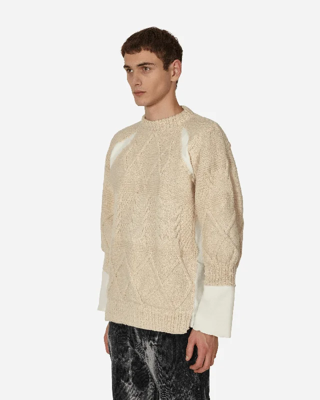 Fisherman Sweater White