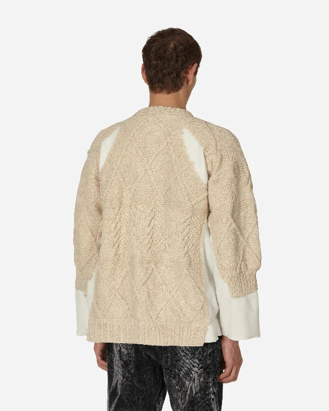 Fisherman Sweater White