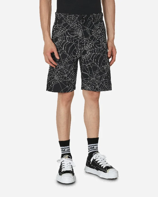 Spiderweb Shorts Black