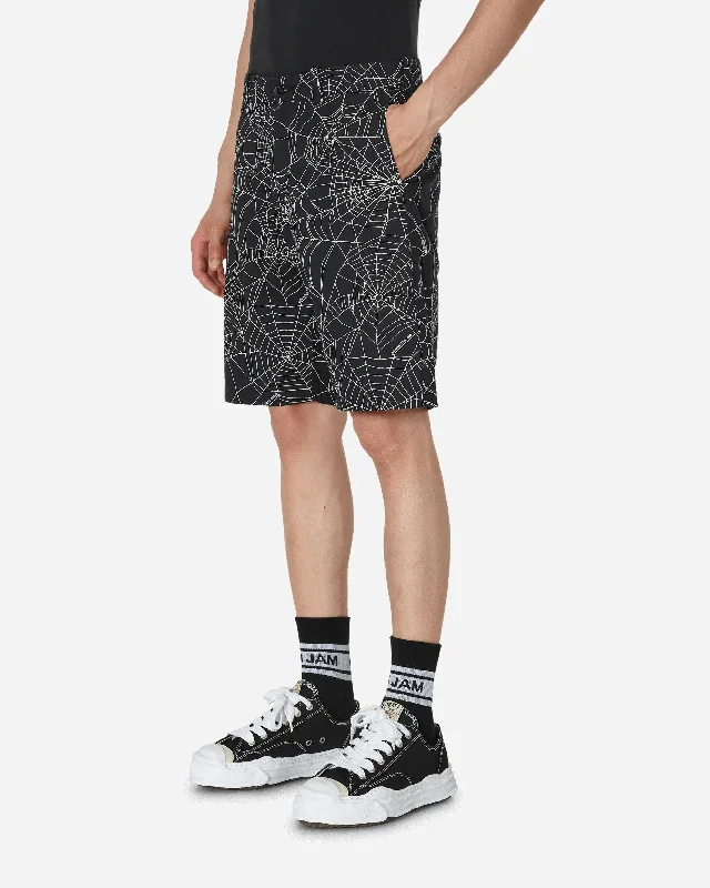 Spiderweb Shorts Black