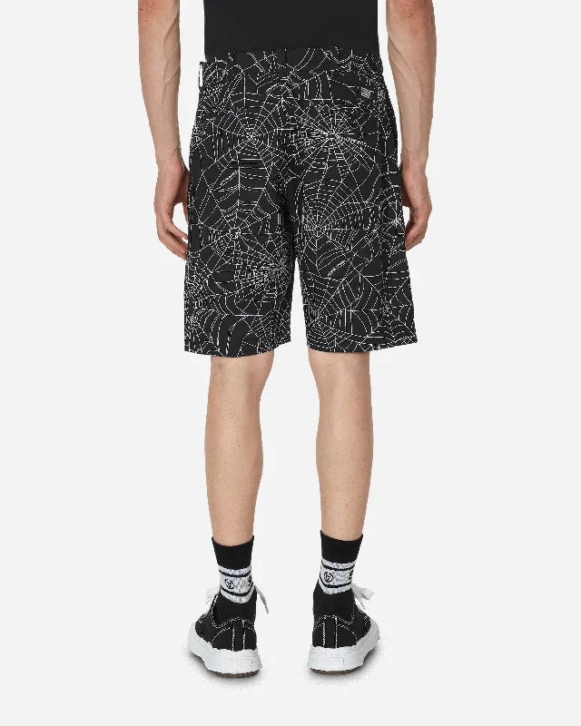 Spiderweb Shorts Black