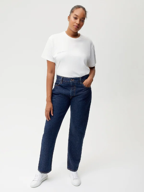 Nettle Denim Straight Leg Jeans—rinse wash