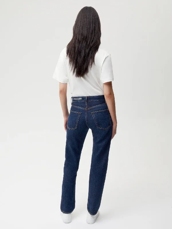 Nettle Denim Straight Leg Jeans—rinse wash