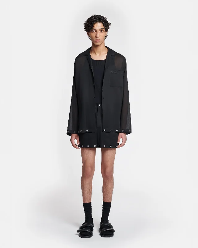 Jelmer - Studded Organza Shirt - Black