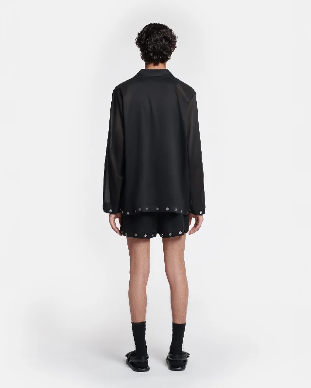 Jelmer - Studded Organza Shirt - Black