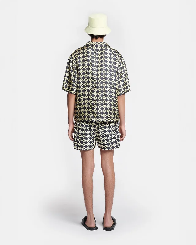 Maxton - Printed Silk-Twill Shirt - Diamond Check