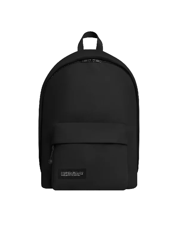 Nylon Padded Backpack—black