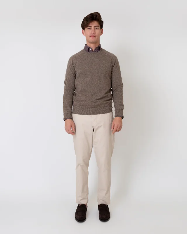 Garment-Dyed Sport Trouser in Stone AP Twill