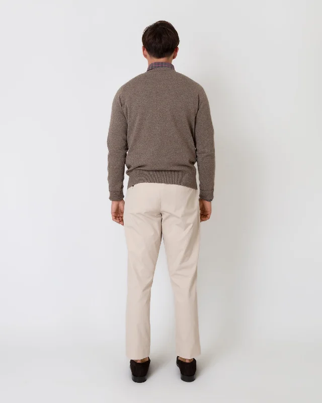 Garment-Dyed Sport Trouser in Stone AP Twill