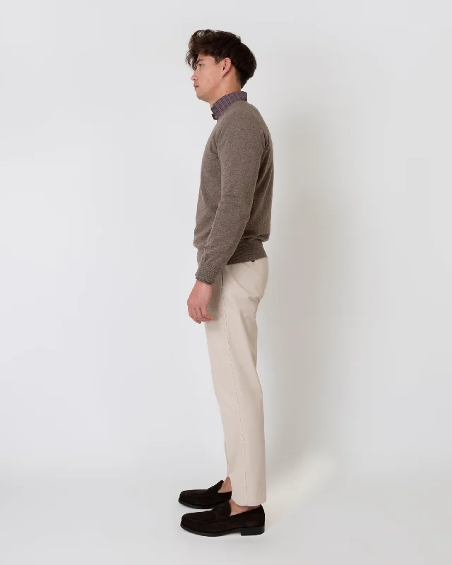 Garment-Dyed Sport Trouser in Stone AP Twill