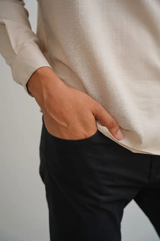 STRAIGHT COTTON PANT