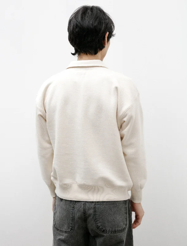 Lot 611 Half Zip Sweat Shirt Ivory