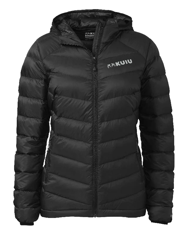 Women's Super Down LT Hooded Jacket | Black