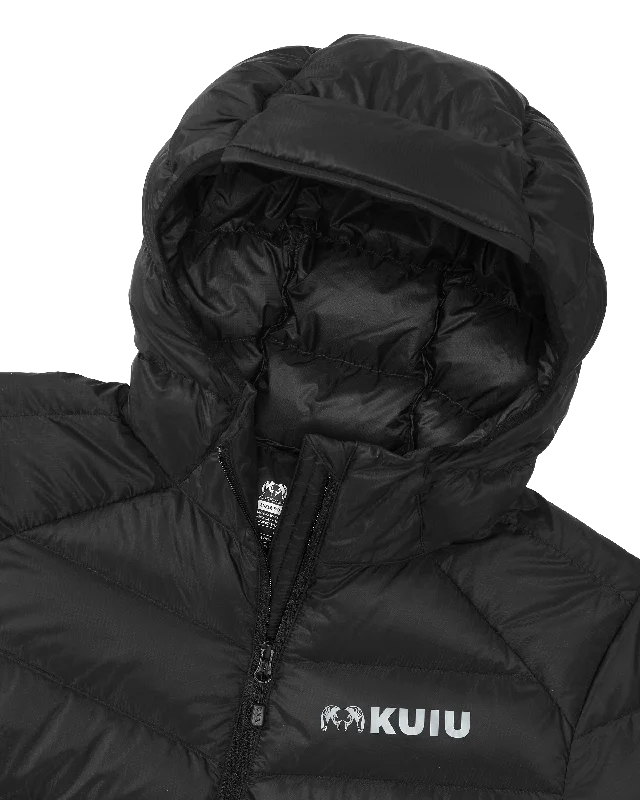 Women's Super Down LT Hooded Jacket | Black