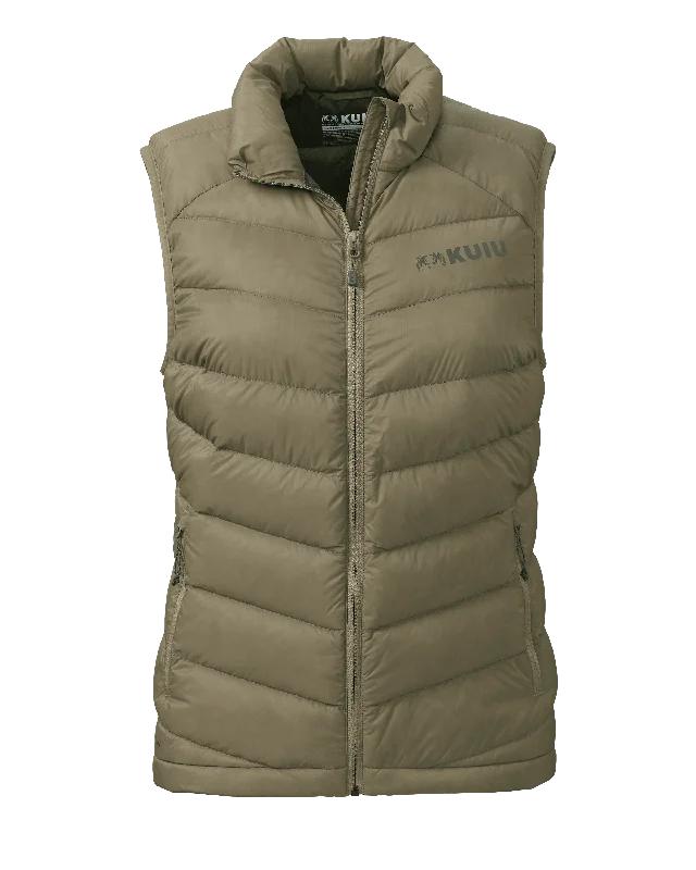 Women's Super Down LT Vest | Khaki