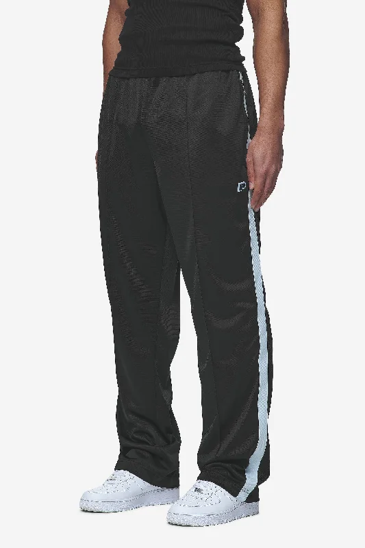 Zeno Track Pants Black Baby Blue