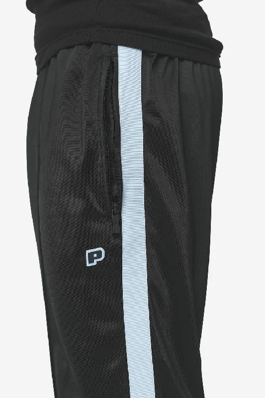 Zeno Track Pants Black Baby Blue