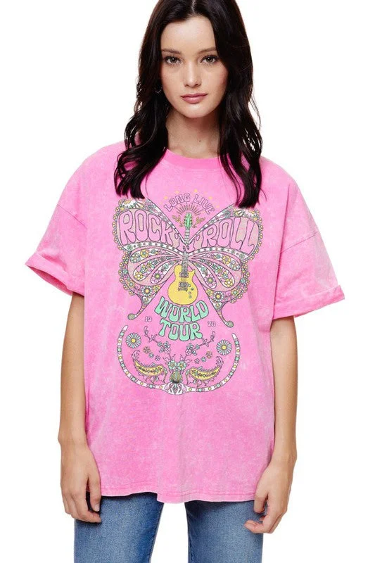 Butterfly Rock and Roll Tshirt