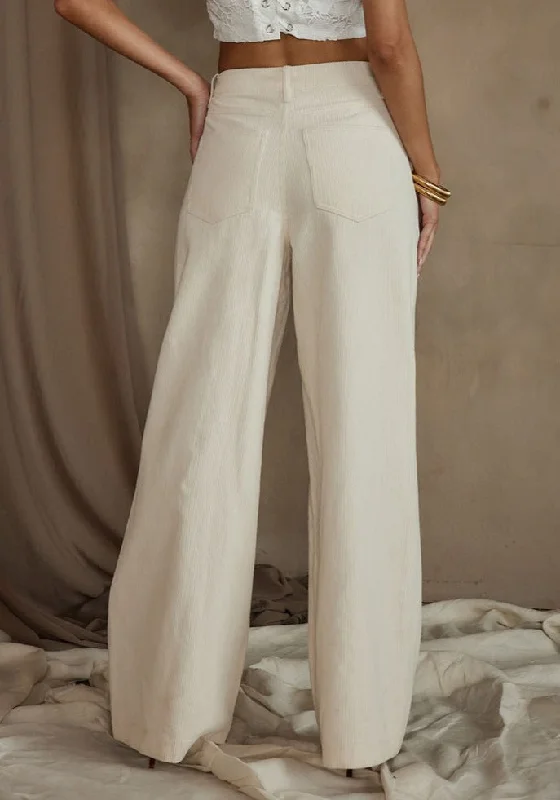 Clarence Cream Corduroy Pants