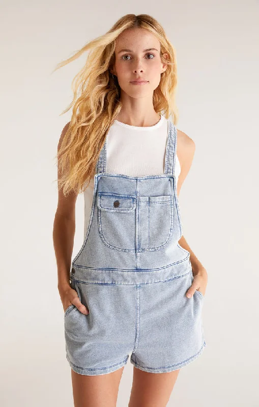 Easy Rider Knit Denim Romper