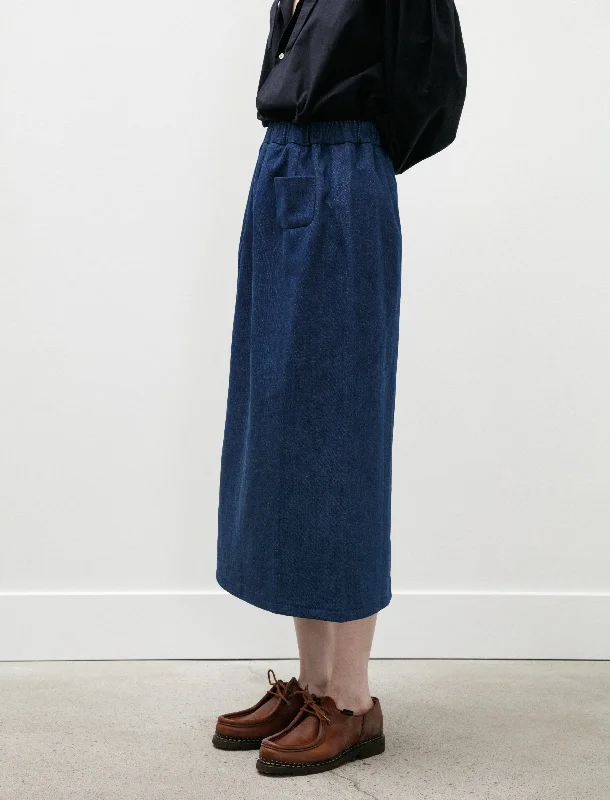 Simple Skirt Blue Denim