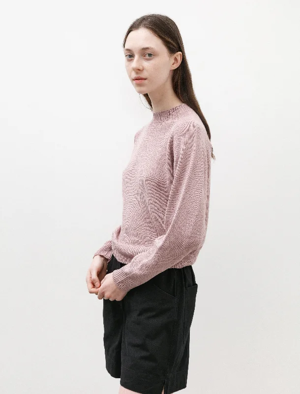 Short Classic Crewneck Linen Cotton Lavender