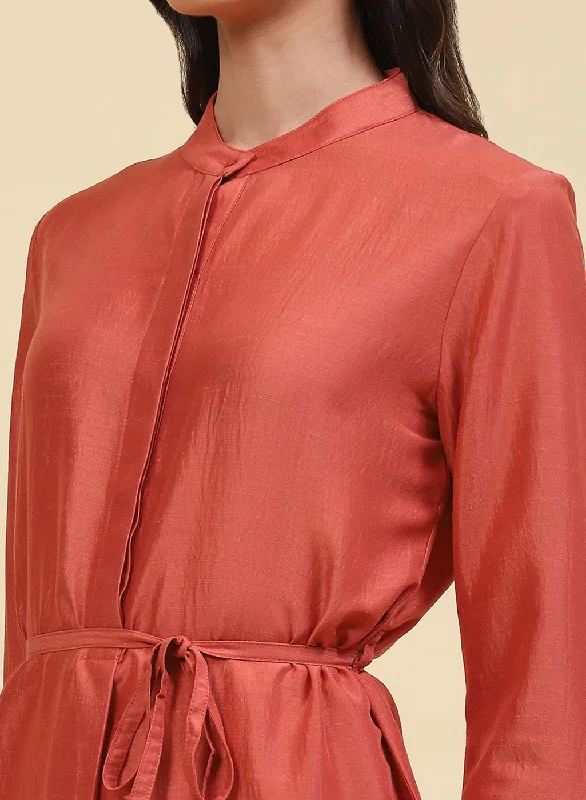 Women Pink Plain Tunic