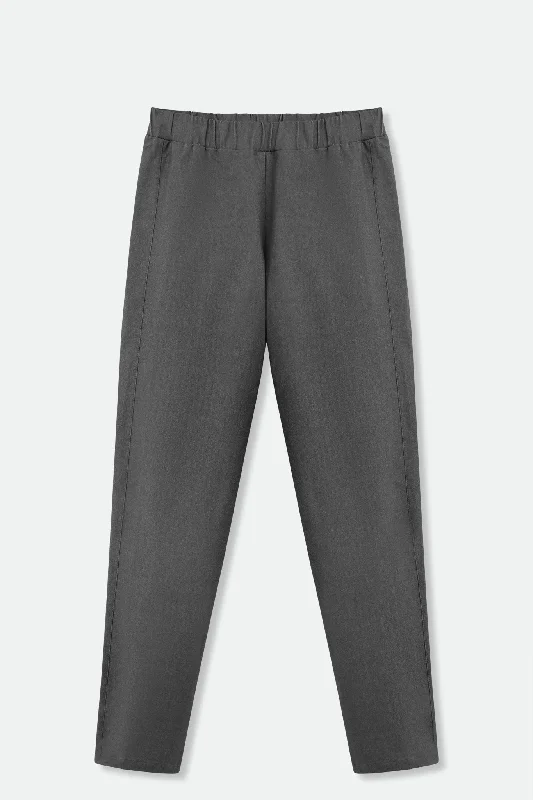 PERRYN PANT IN TECHNICAL COTTON STRETCH IN CHARCOAL