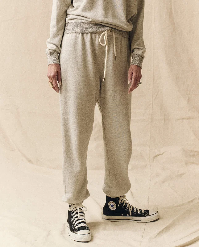 The Stadium Sweatpant. Solid -- Soft Heather Grey