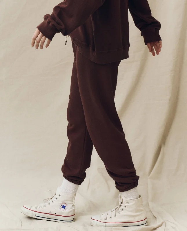 The Stadium Sweatpant. Solid -- Toasted Walnut