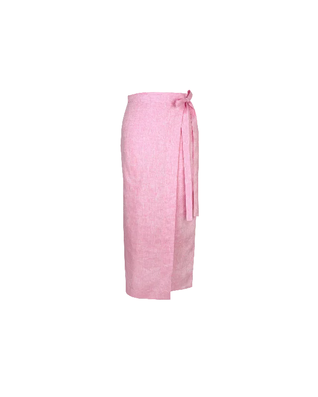 VIDA WRAP SKIRT PINK