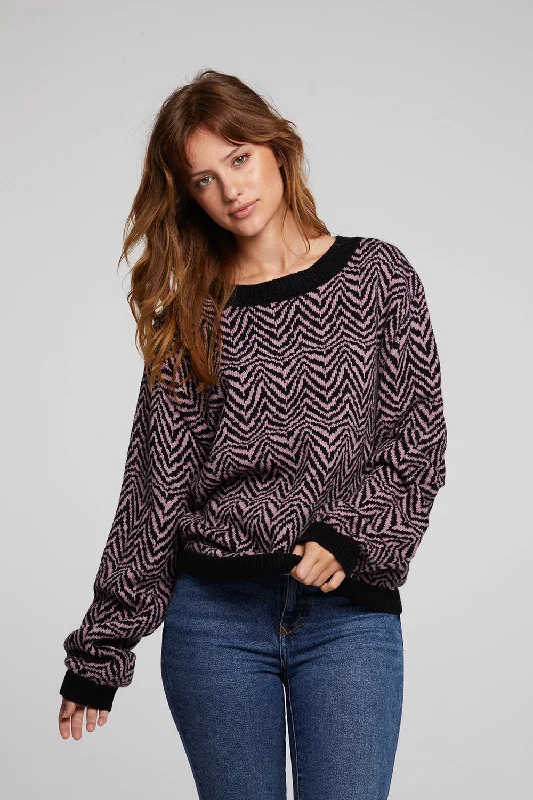 Zebra Pullover Melrose Sweater