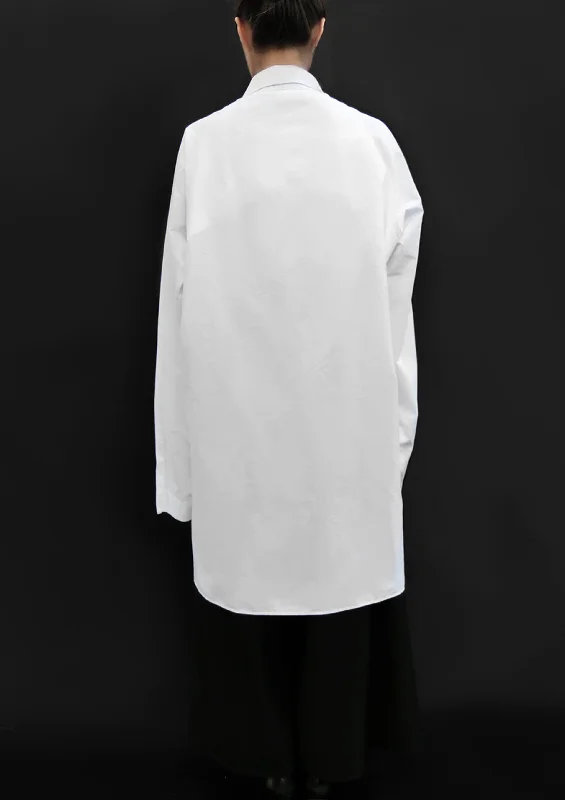 Bellini Flower Cotton Shirt / White