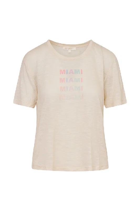 Calix City Tee- CREAM MIAMI