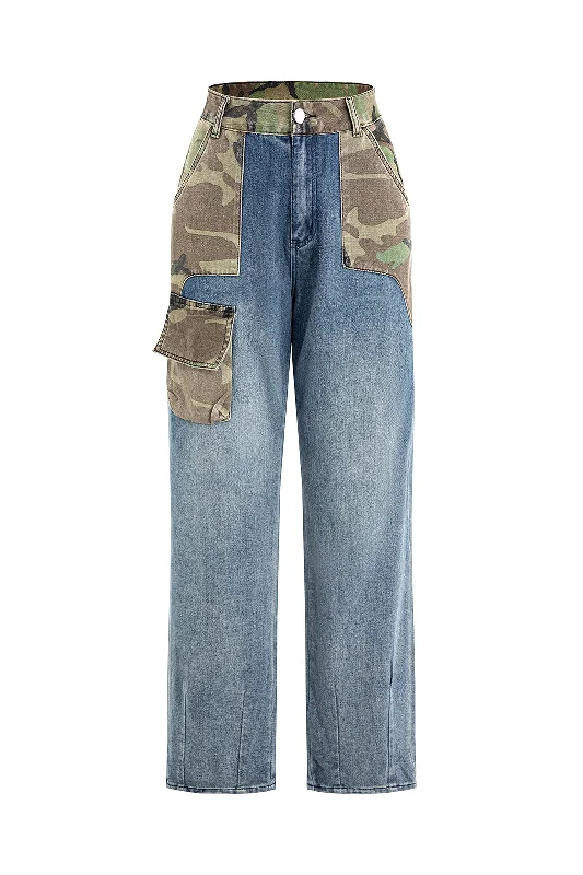 Camo Patchwork Jeans