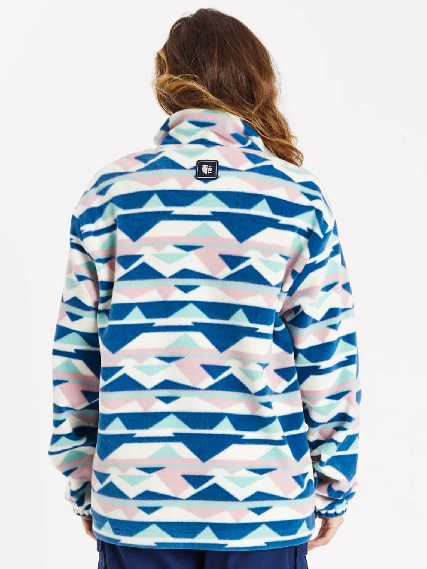 Nevis Retro Pattern 1/4 Zip Fleece