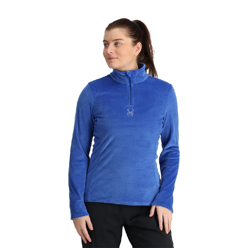 Womens Shimmer Bug Half Zip - Electric Blue