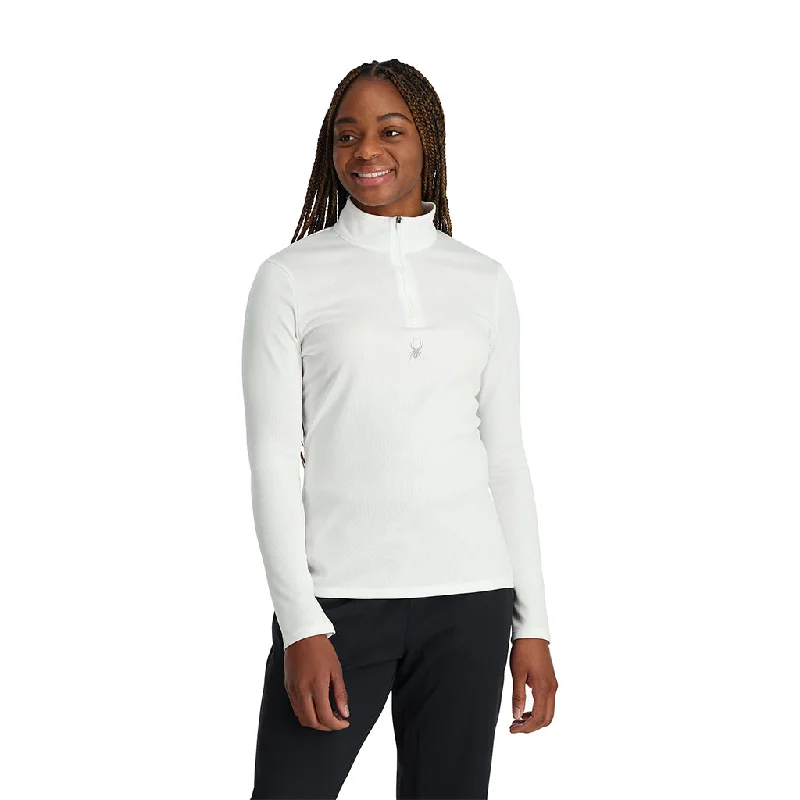 Womens Tempting Half Zip - White