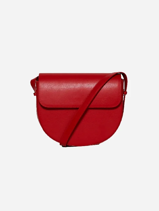 Chanme Vegan Leather Shoulder Bag | Rouge