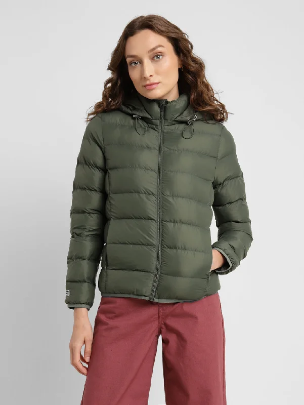 Women's Solid Hooded Jackets