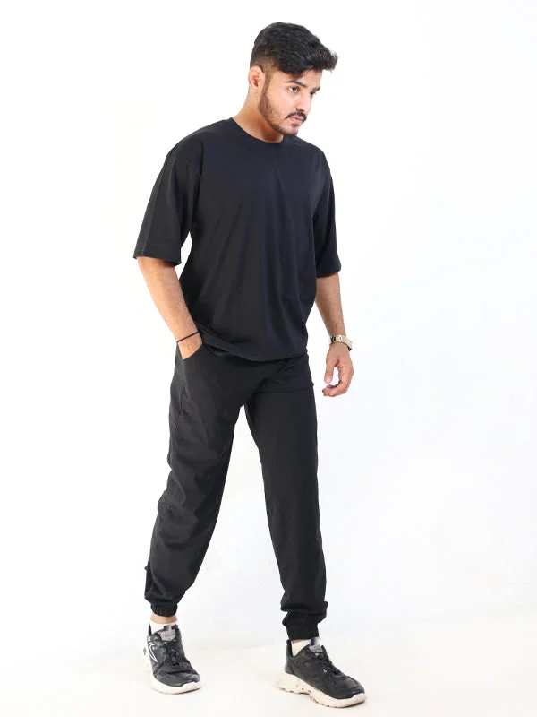 SN Men's Plain Track Suit Black