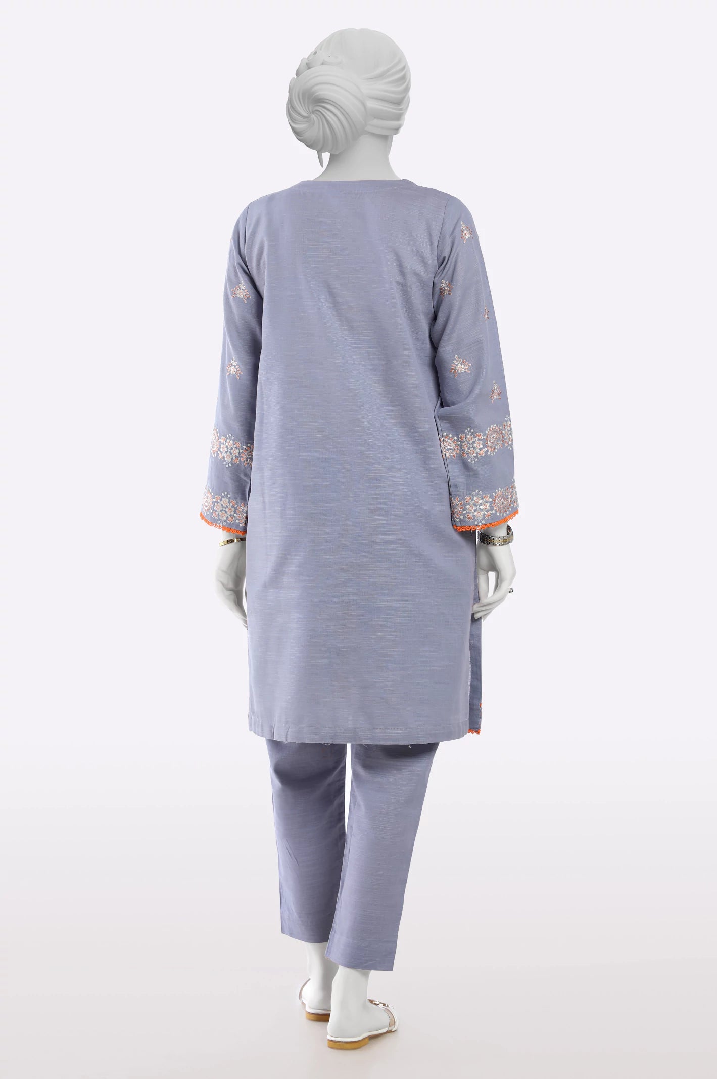 Grey Embroidered 2PC