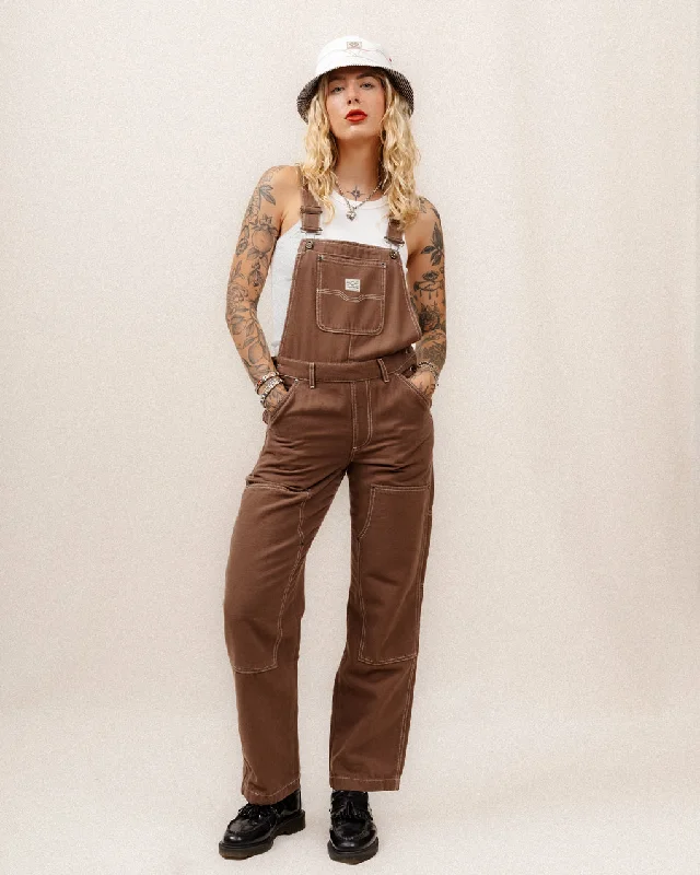 Albion Carpenter Overalls - Washed Brown