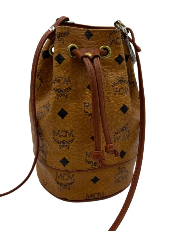 MCM Drawstring Mini Bucket Bag in Visetos