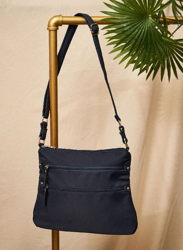 Multi Zipper Crossbody Bag